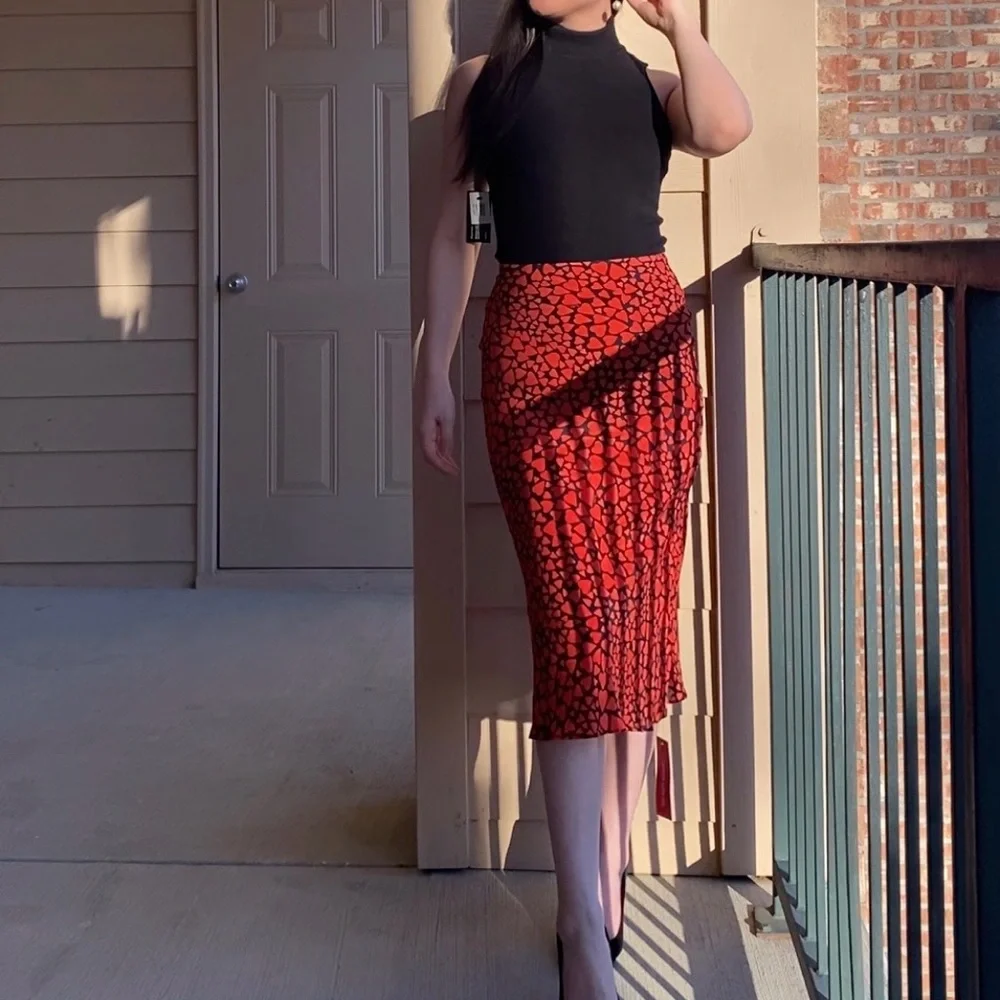 Realisation Par Naomi Skirt in 'Sid' Heart Pattern Size XS